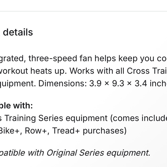 NIB Peloton Fan cross training bike + - Picture 9 of 9